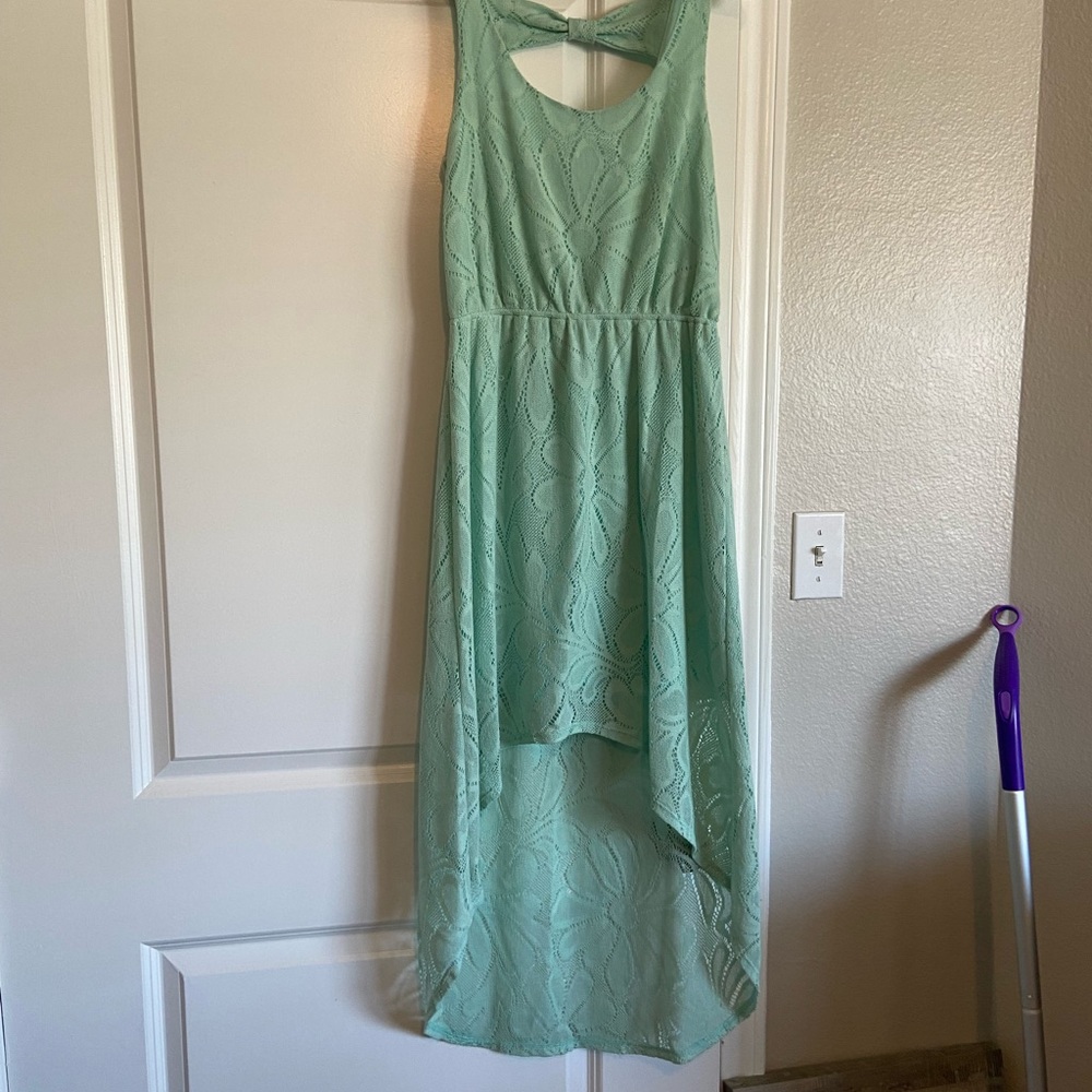 Pistachio green A line sundress size small.
